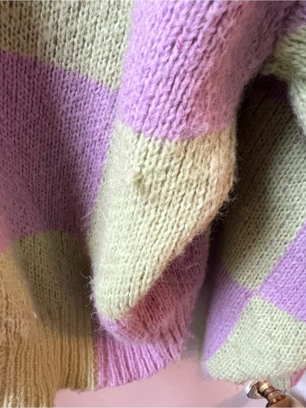 STINE GOYA Adonis Mock Neck Alpaca Sweater in Lavender and Fog - Picture 8 of 8